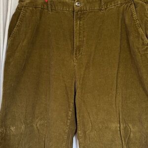 Old Navy Women's Wide Leg Corduroy Pants - Olive Green